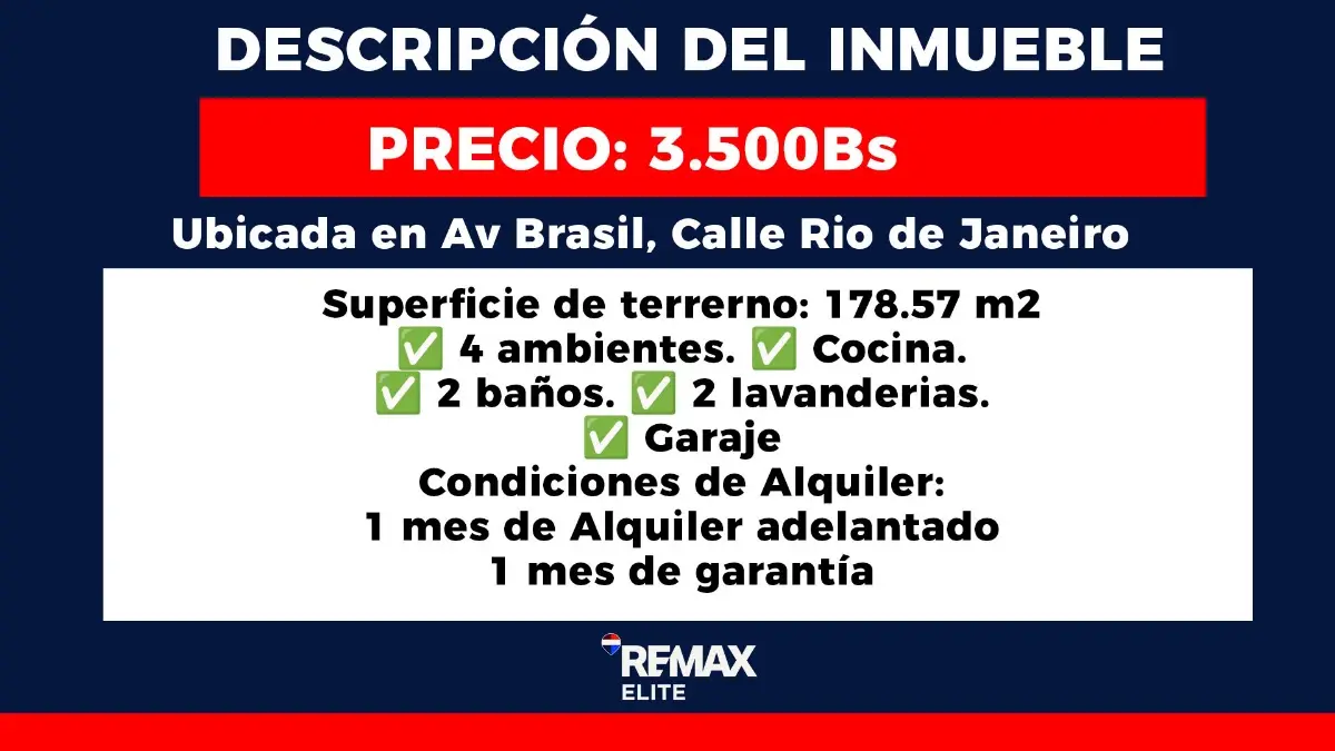 Av.. Brasil, Casa Para Deposito En Alquile