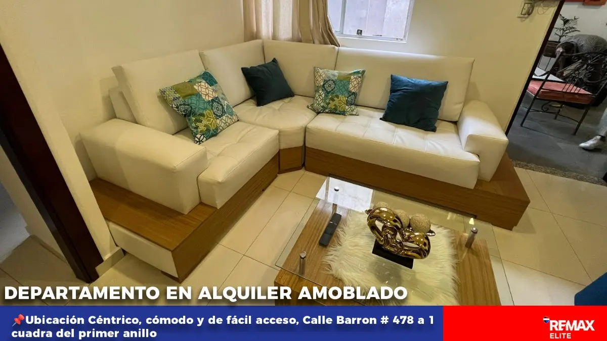 Foto 3 de Departamento Amoblado En Alquiler 1er Anillo